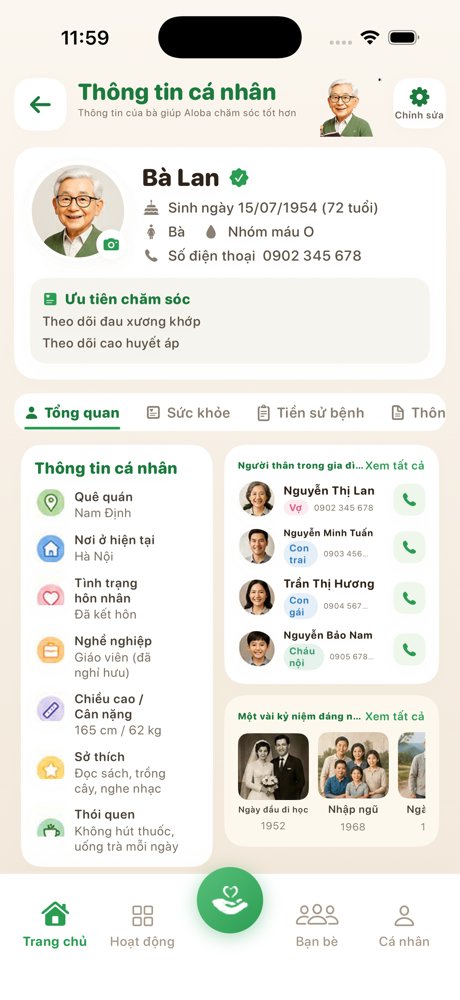 Aloba · Trang cá nhân